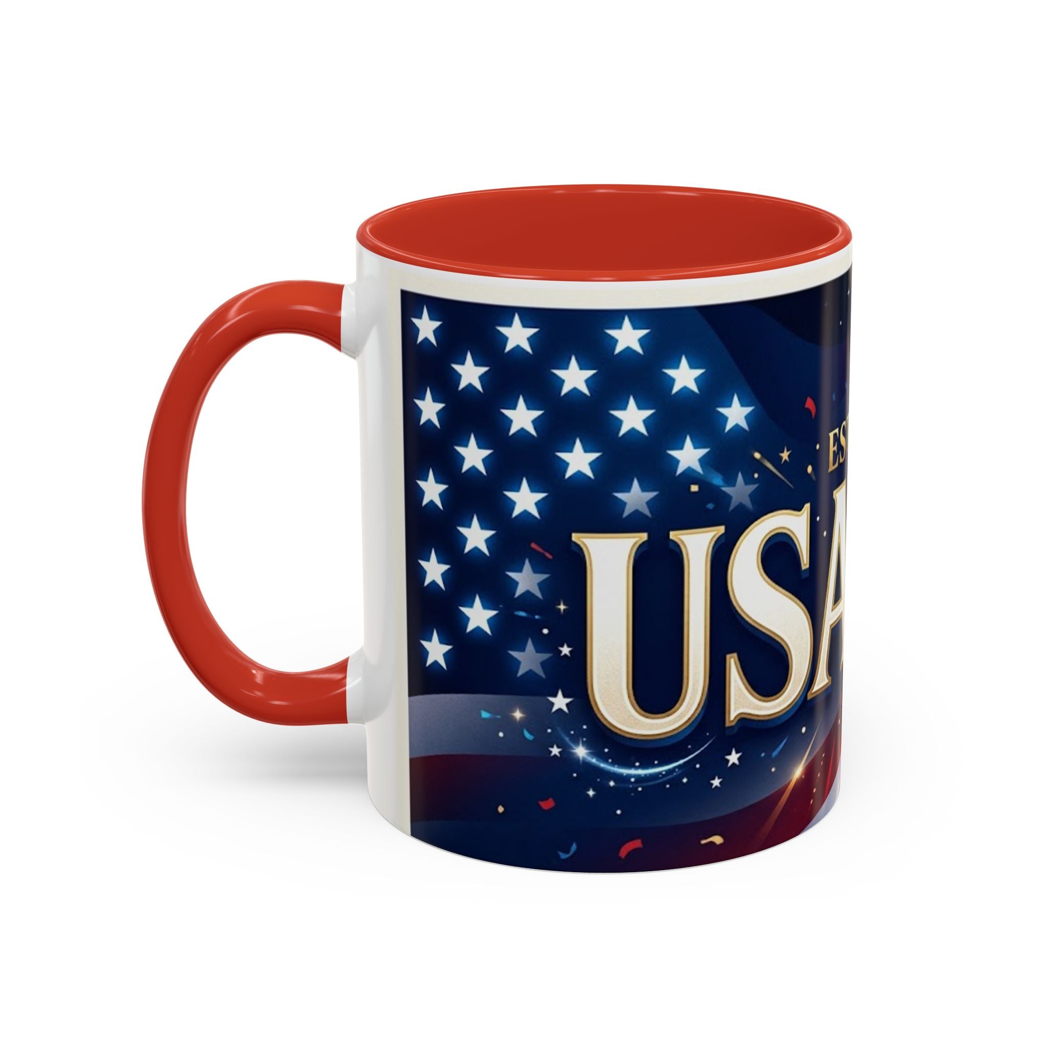 USA 250 Coffee Mug — Patriotic 1776 Anniversary Accent Mug (11/15 oz)