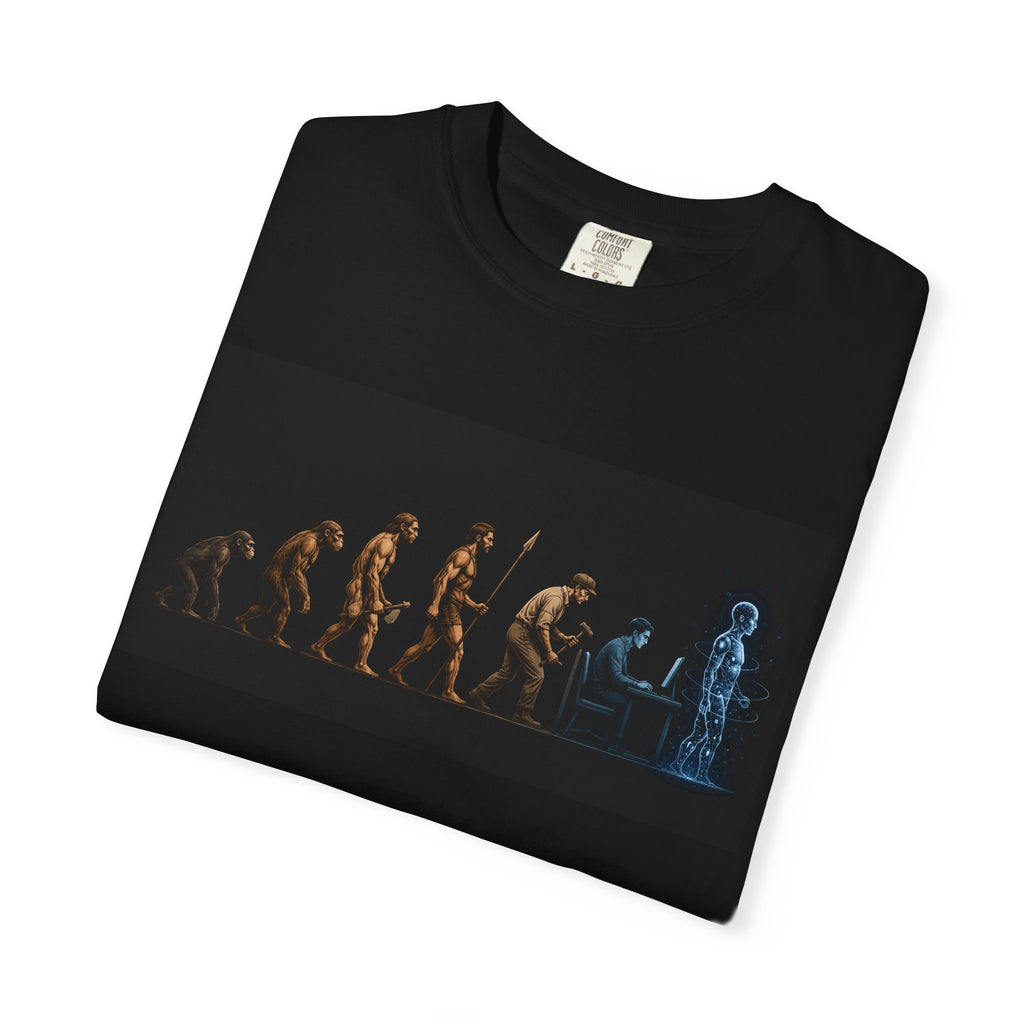 Evolution to Robot Unisex-T-shirt | Human to Android Progression Graphic