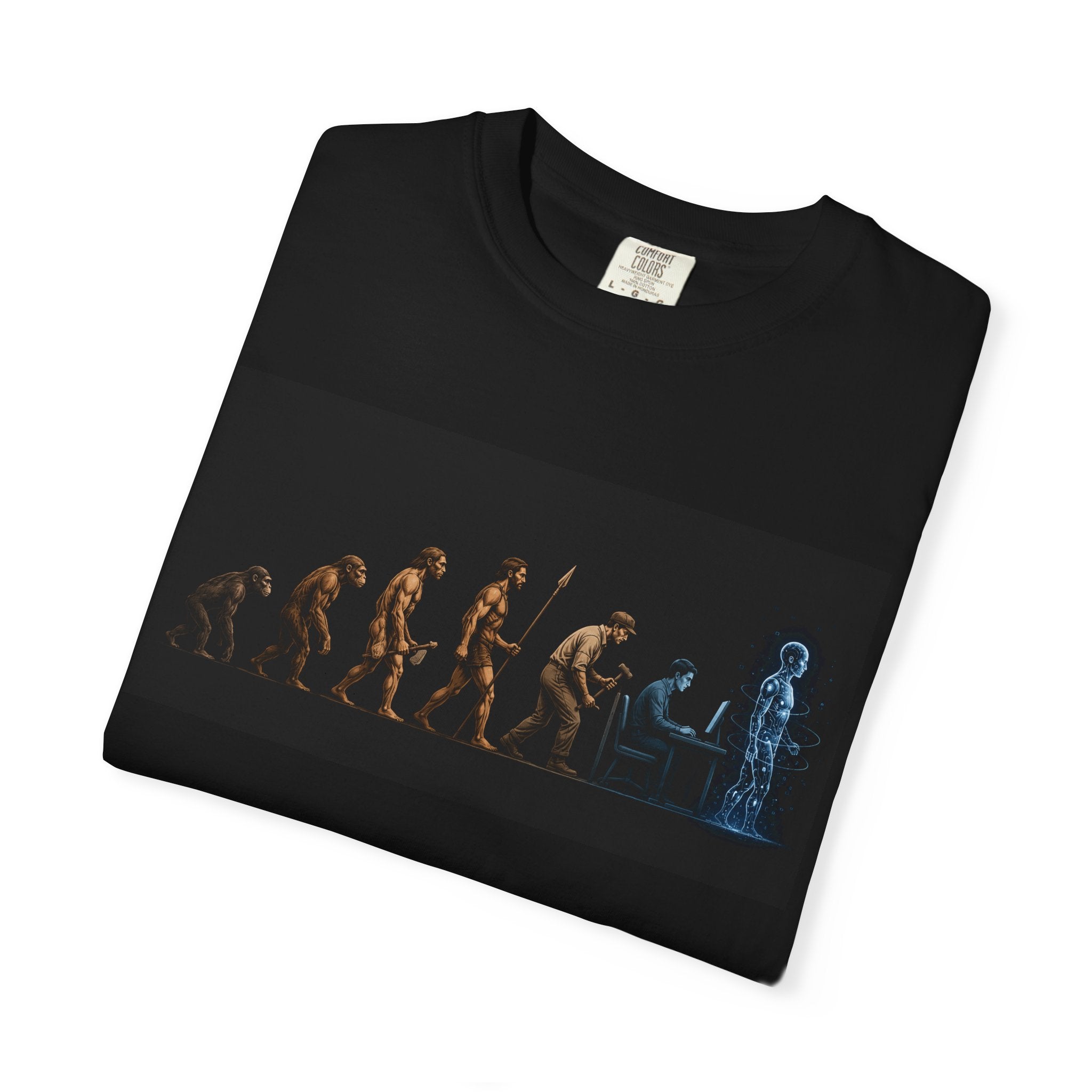 Evolution to Robot Unisex-T-shirt | Human to Android Progression Graphic