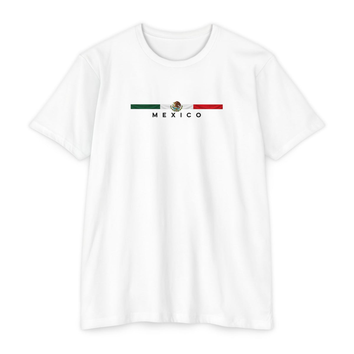 Mexico Flag Stripe T‑Shirt — Minimal Mexican Pride Tee