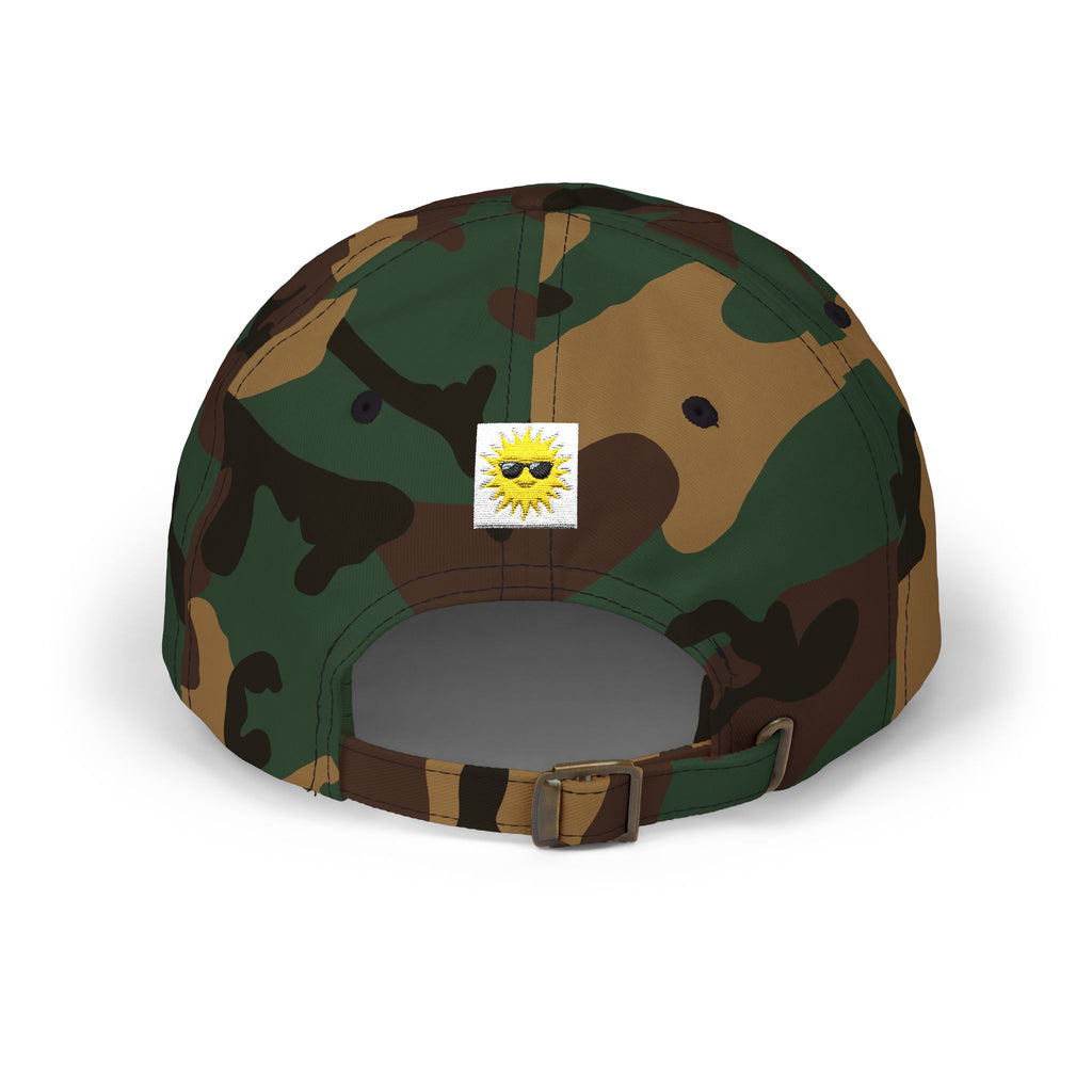 Sun Catcher logo Dad Cap | Tropical Palm Sunset embroidered hat
