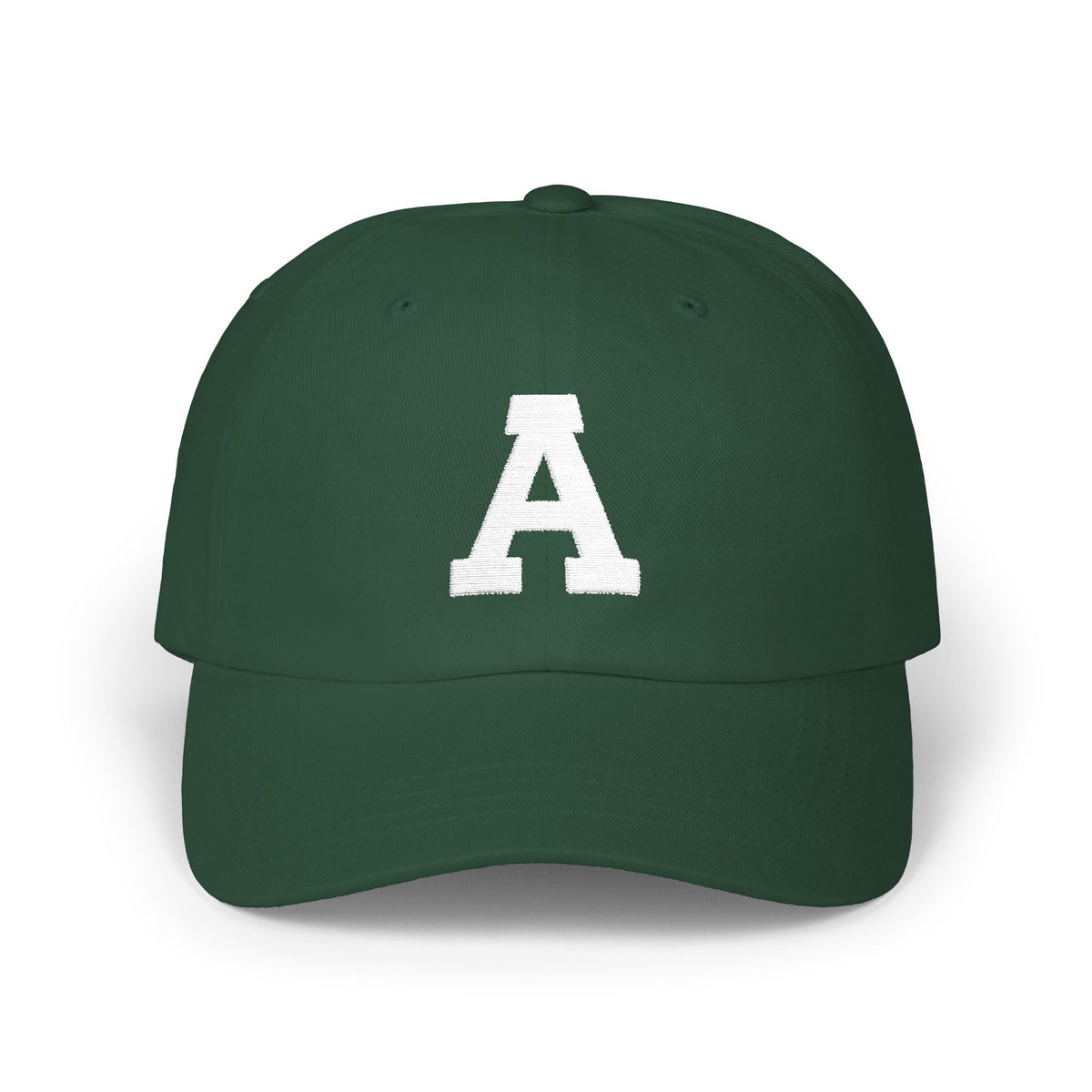 Distressed Letter A Classic Dad Cap | Monogram Baseball Hat, Embroidered Initial