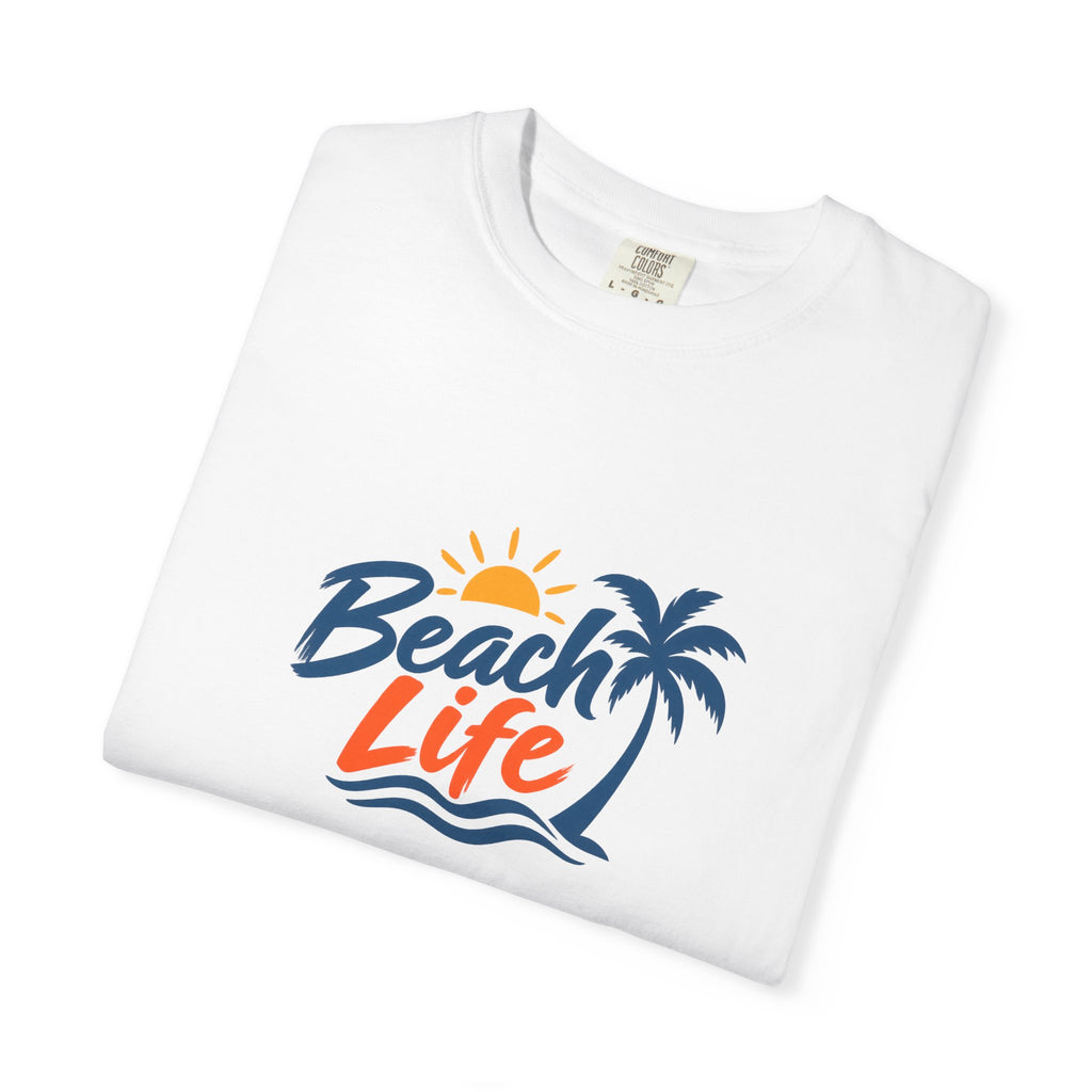 Beach Life T-Shirt — Palm Tree Sunset Graphic Tee