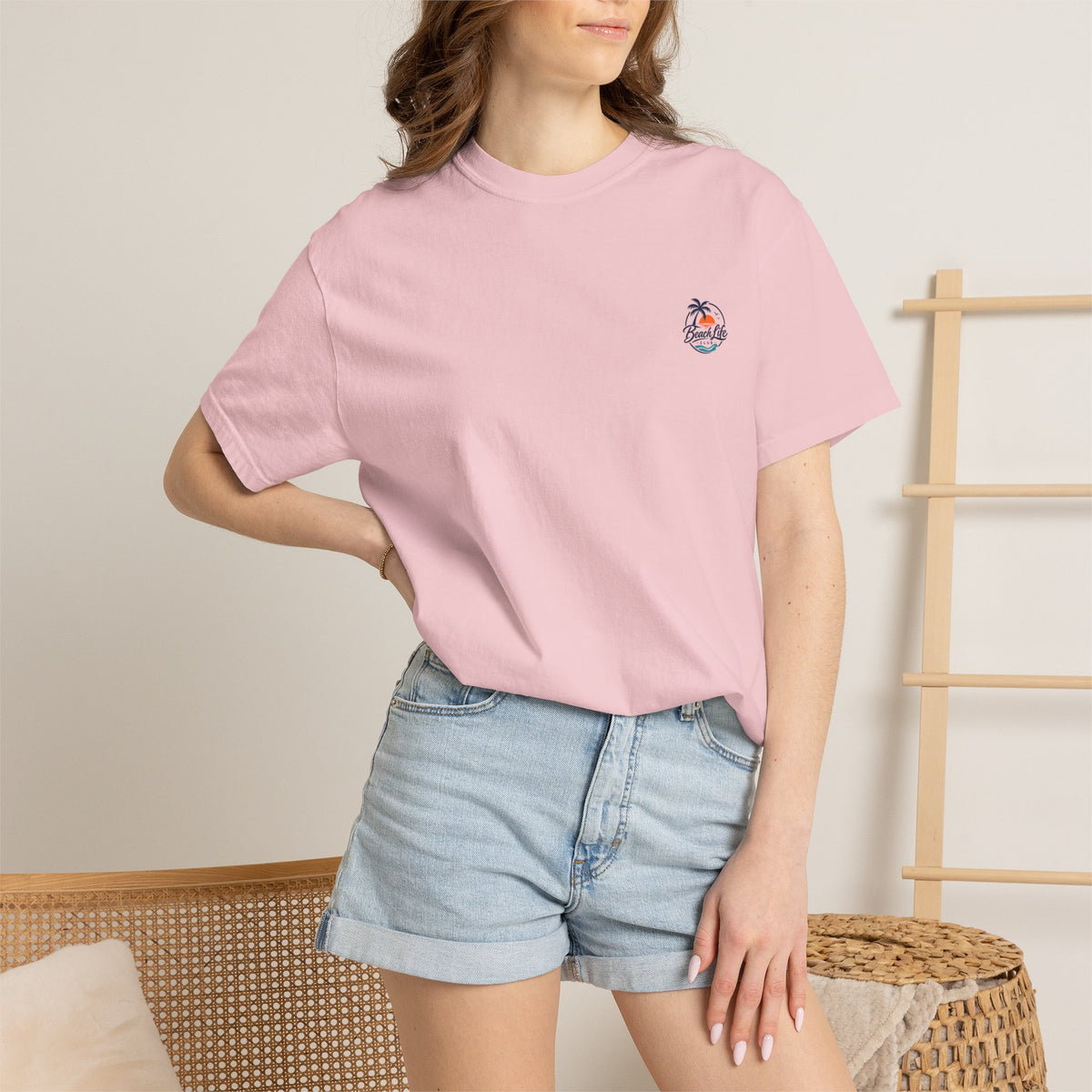 T-Shirt — Sunset Surf Palm Tree Beach Graphic Tee