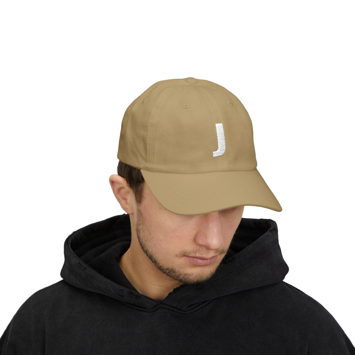 Minimalist Letter J Embroidered Cap