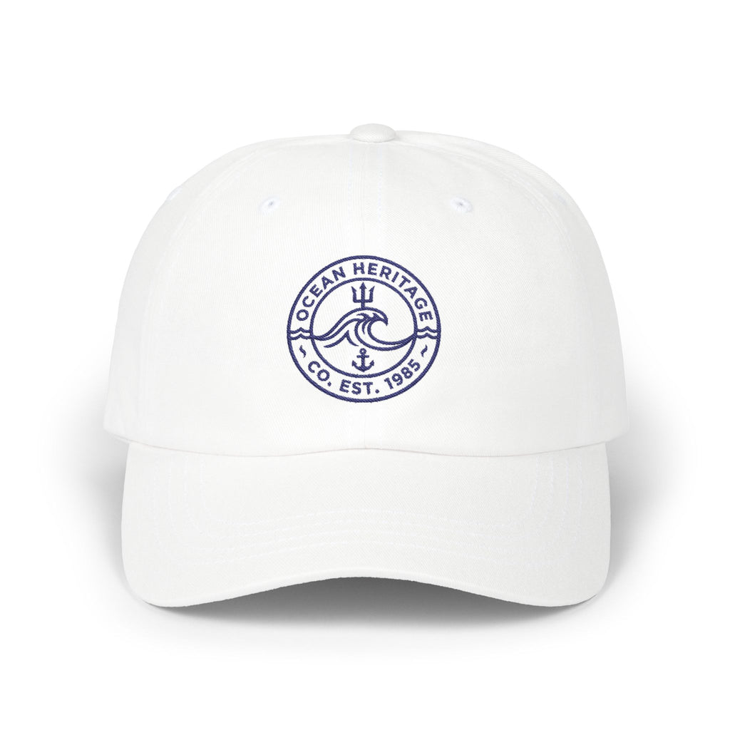 Ocean Heritage wave logo Cap | embroidered nautical dad hat