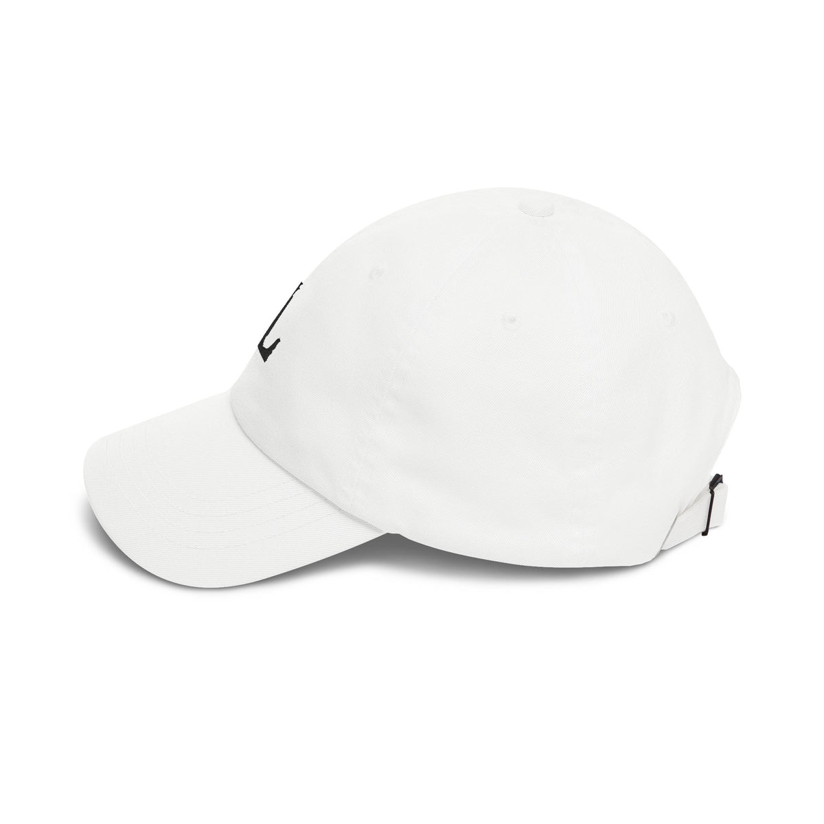 Black Letter L Embroidered Cap