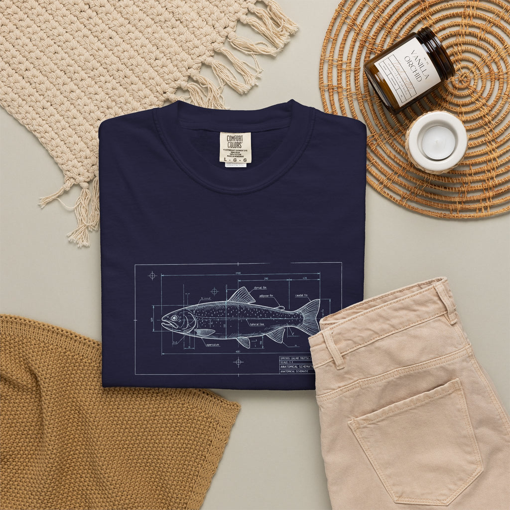 Unisex Garment-Dyed T-shirt Trout Image