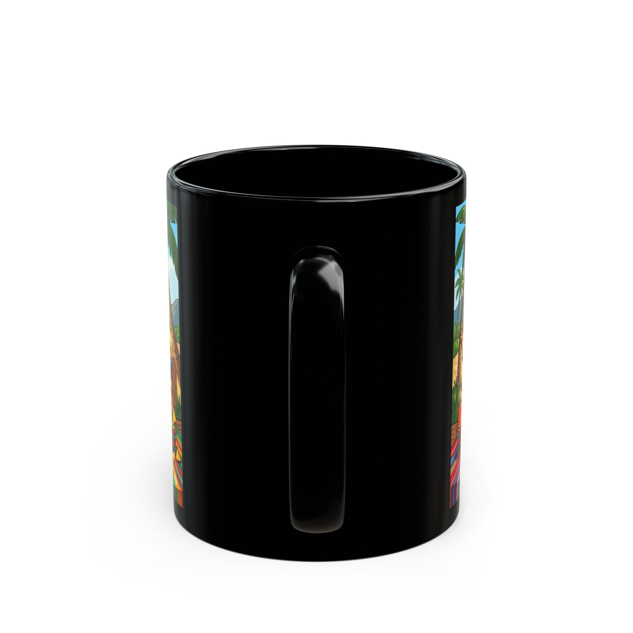 The Sweetness of Mexico Mug | Black Ceramic Coffee Cup