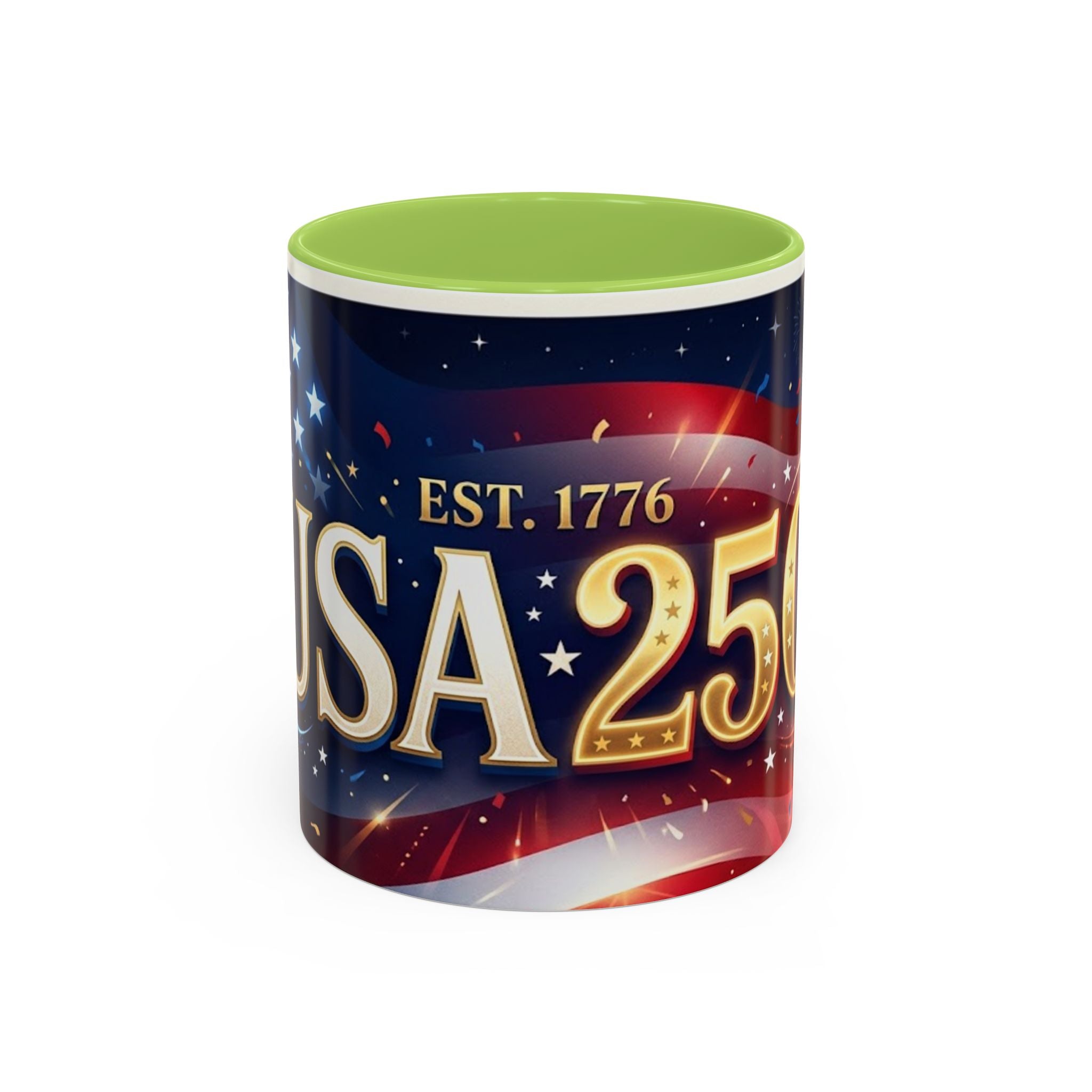 USA 250 Anniversary Coffee Mug | Flag Accent 11oz 15oz