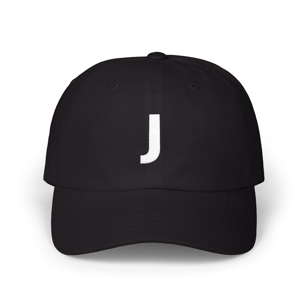 Minimalist Letter J Embroidered Cap