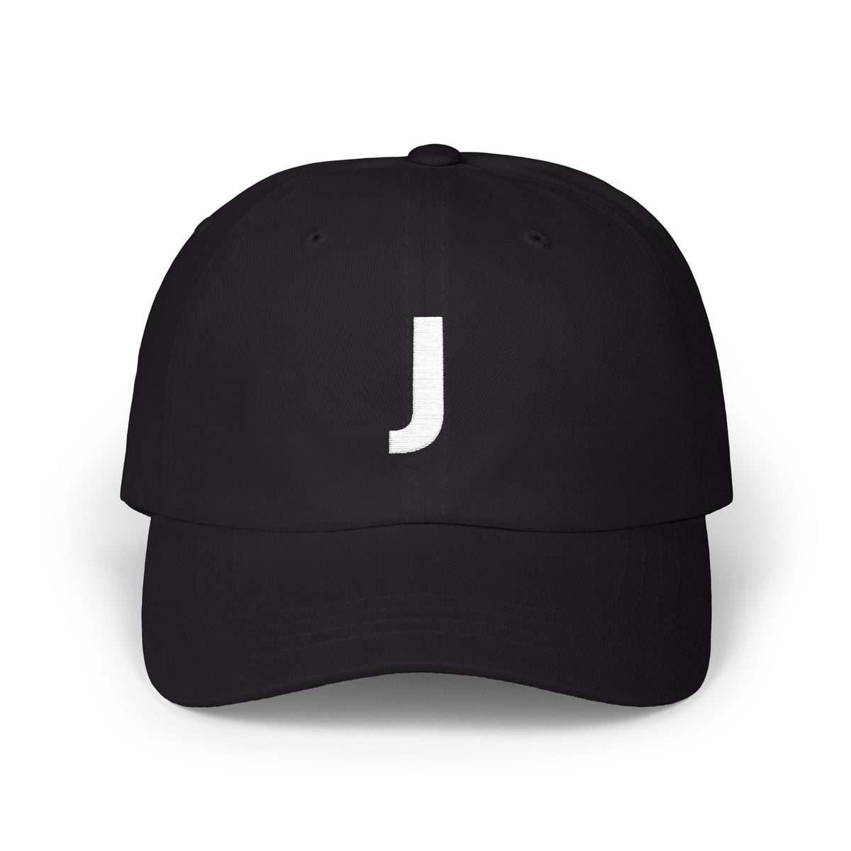 Minimalist Letter J Embroidered Cap