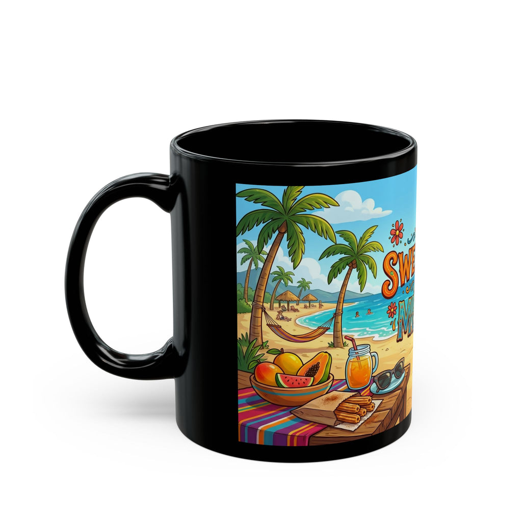 The Sweetness of Mexico Mug | Black Ceramic Coffee Cup