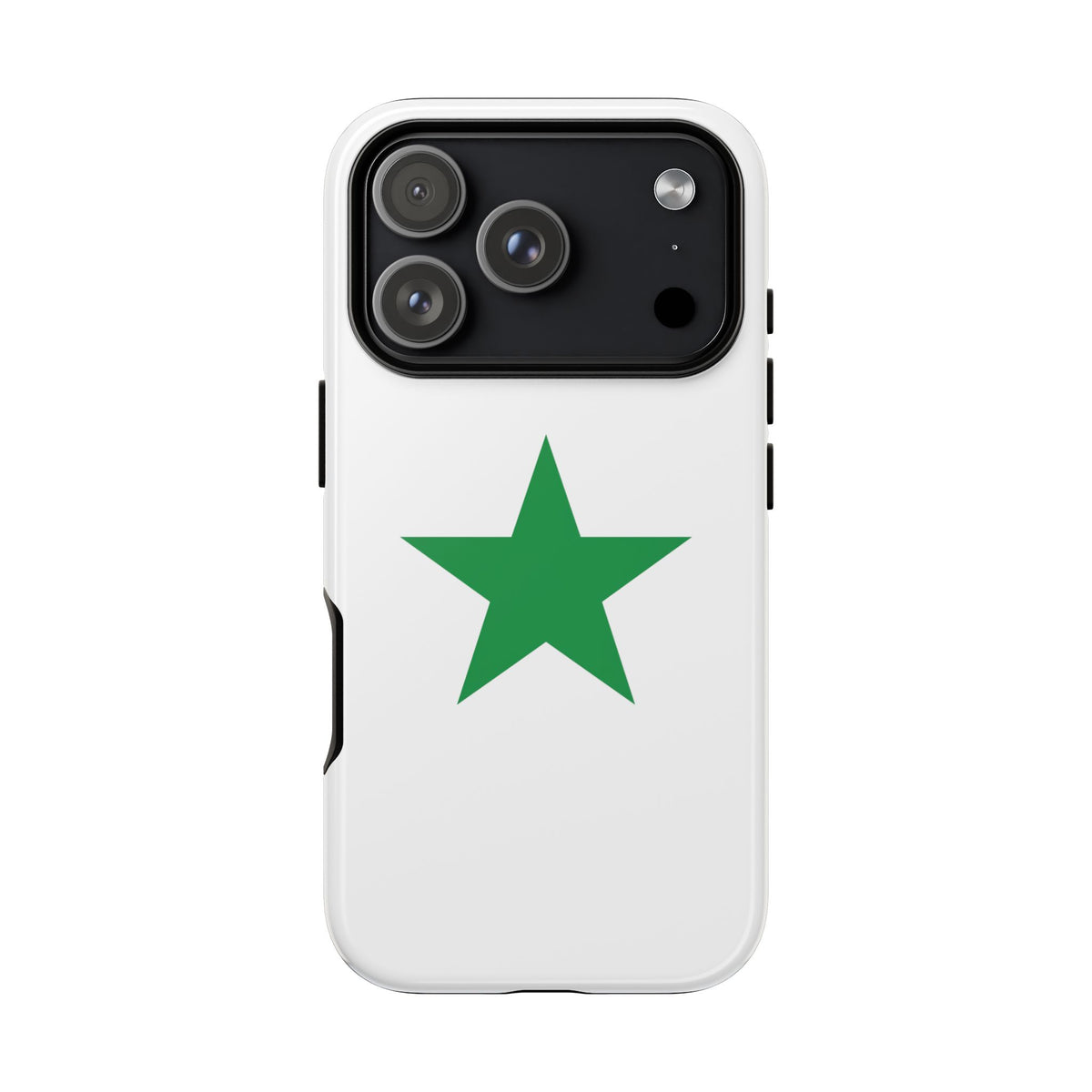 Tough Phone Case — Minimal Green Star Protective Cover