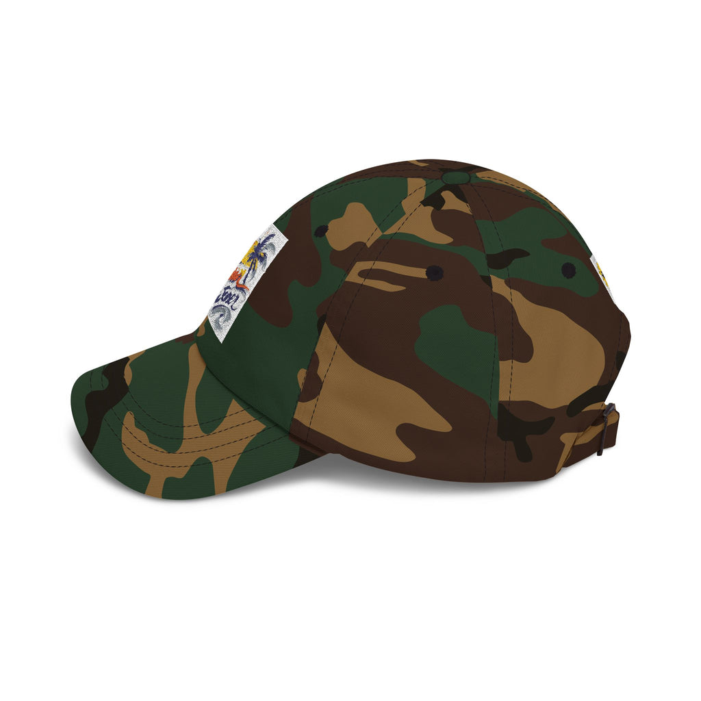 Sun Catcher logo Dad Cap | Tropical Palm Sunset embroidered hat