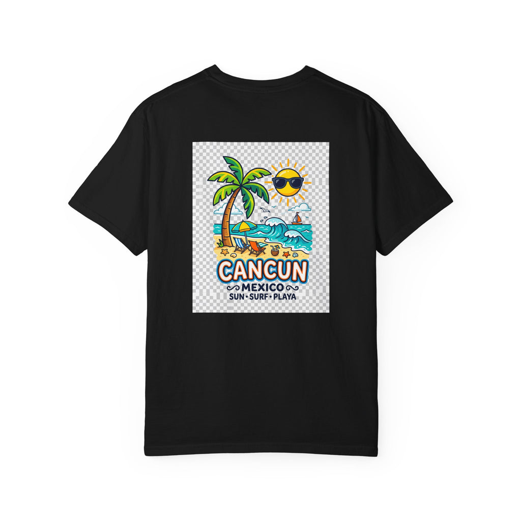 Cancun Mexico Beach T-Shirt — Sun, Surf & Playa Graphic Tee