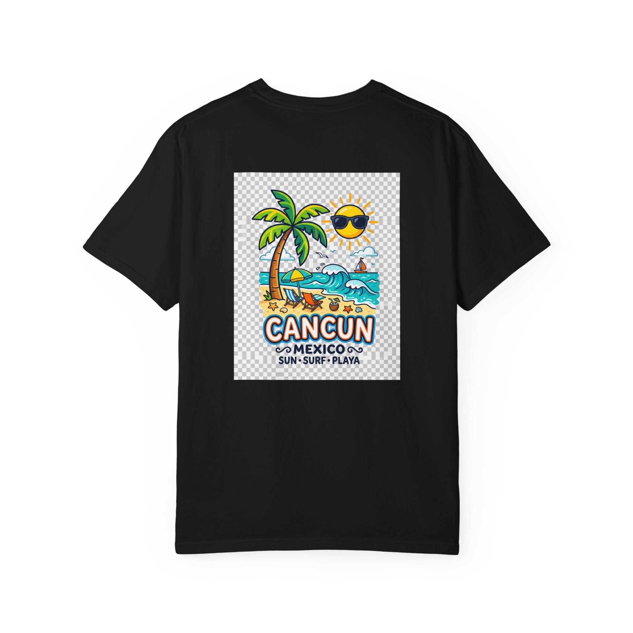 Cancun Mexico Beach T-Shirt — Sun, Surf & Playa Graphic Tee