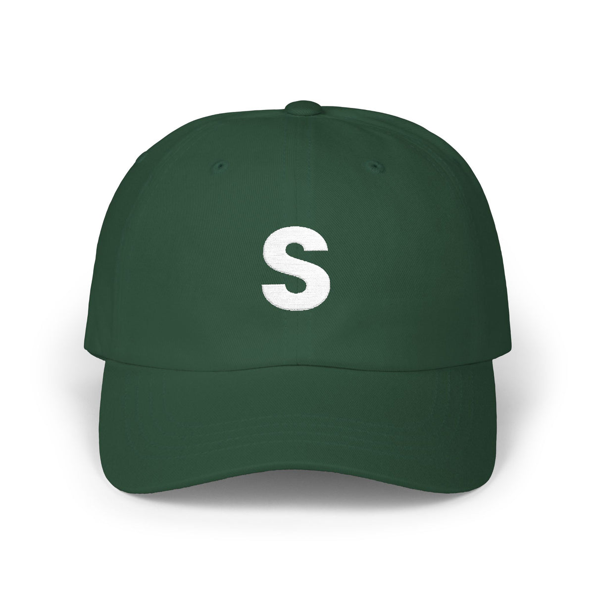 Distressed Letter S Dad Cap | Embroidered Initial Baseball Hat