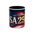 USA 250 Anniversary Coffee Mug | Flag Accent 11oz 15oz