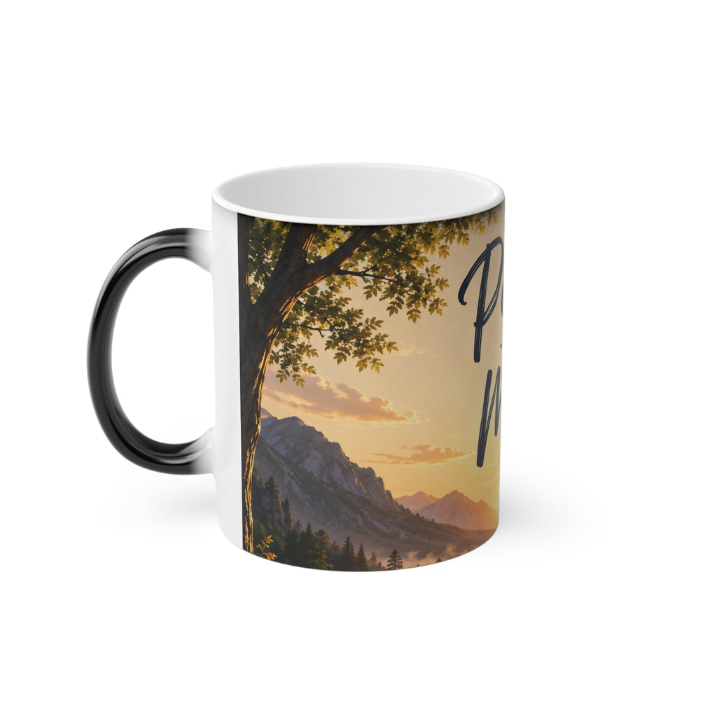 Peace of Mind Magic Mug — Inspirational Sunrise Scenic Coffee Cup
