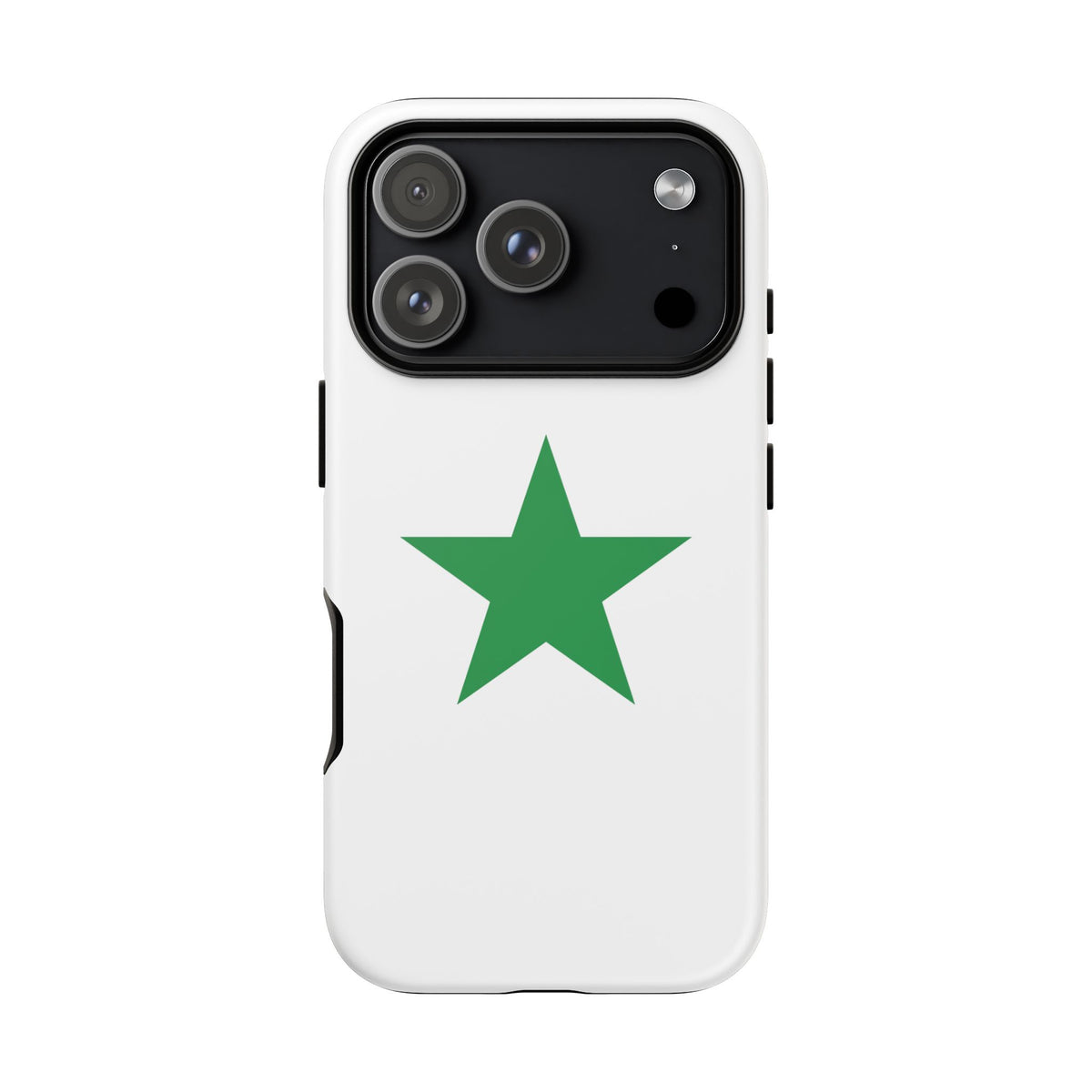 Tough Phone Case — Minimal Green Star Protective Cover