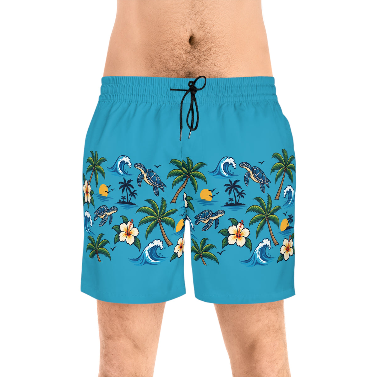 Men's Mid-Length Swim Shorts (AOP)