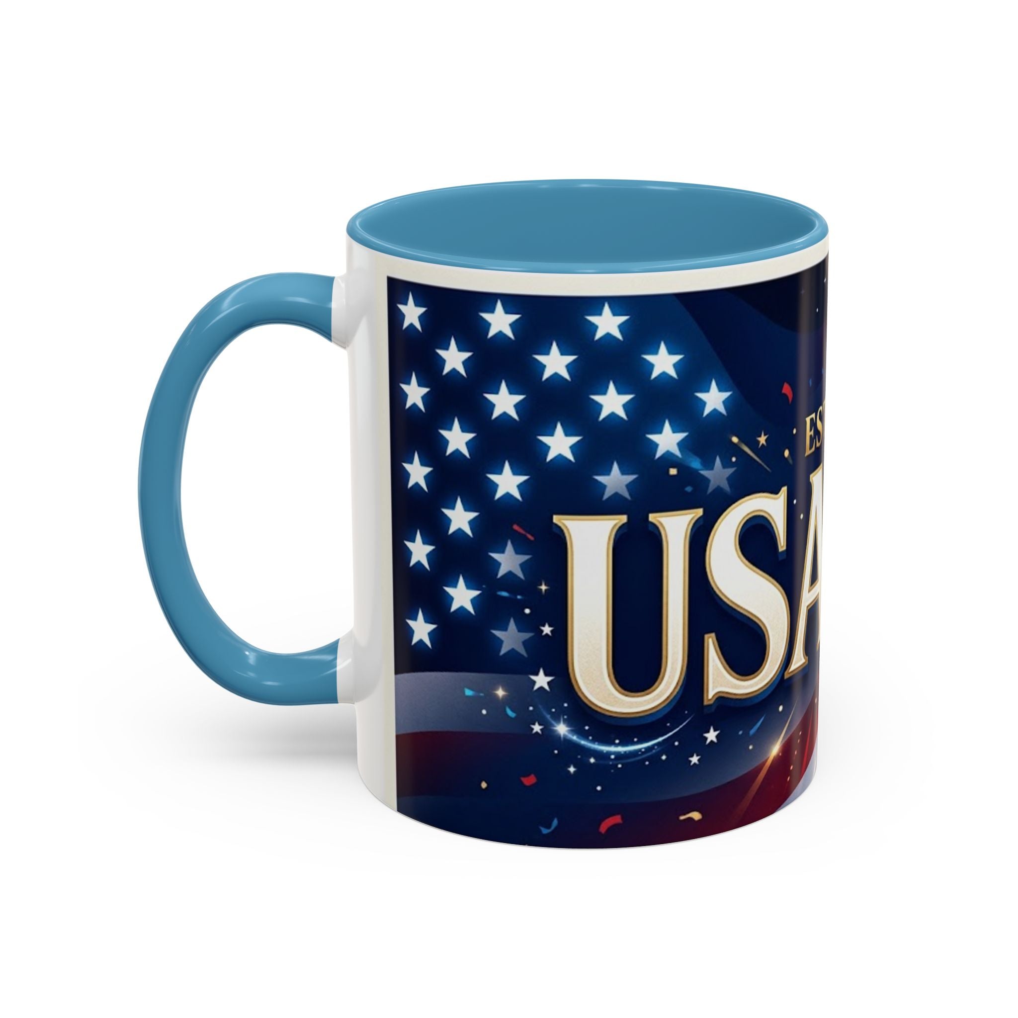 USA 250 Anniversary Coffee Mug | Flag Accent 11oz 15oz