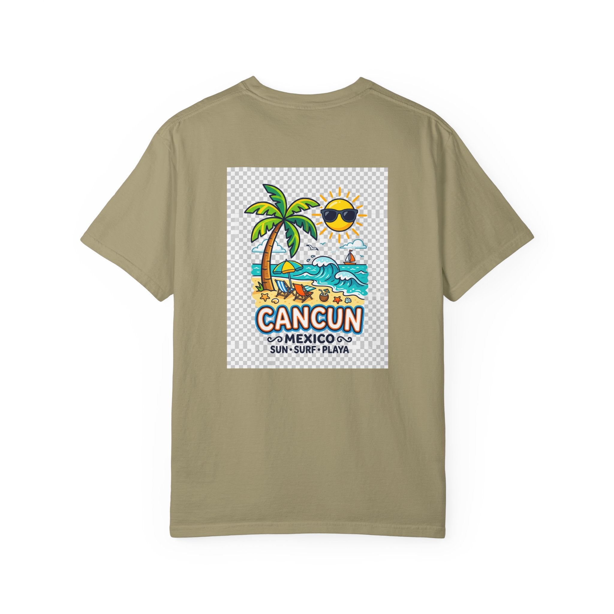 Cancun Mexico Beach T-Shirt — Sun, Surf & Playa Graphic Tee