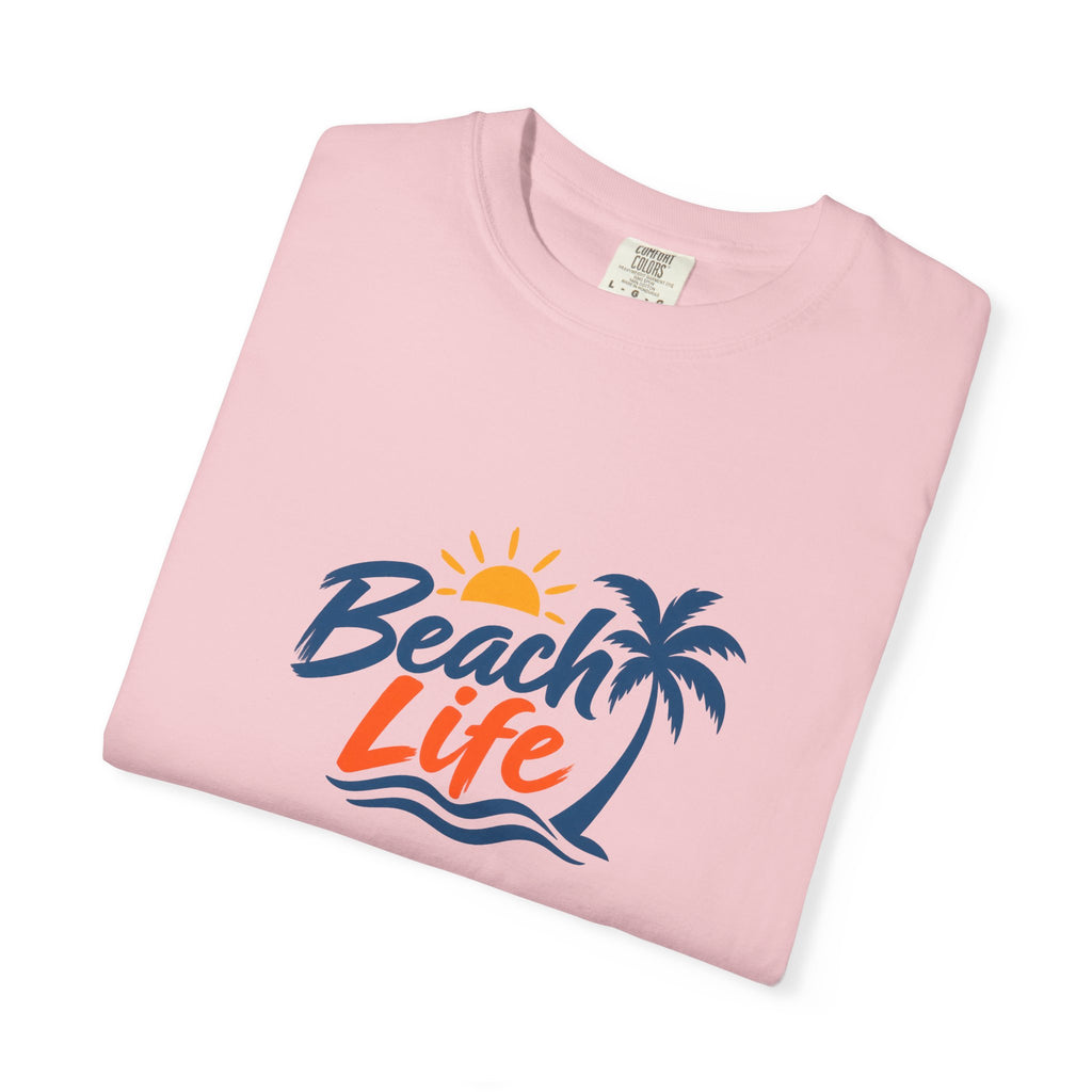 Beach Life T-Shirt — Palm Tree Sunset Graphic Tee