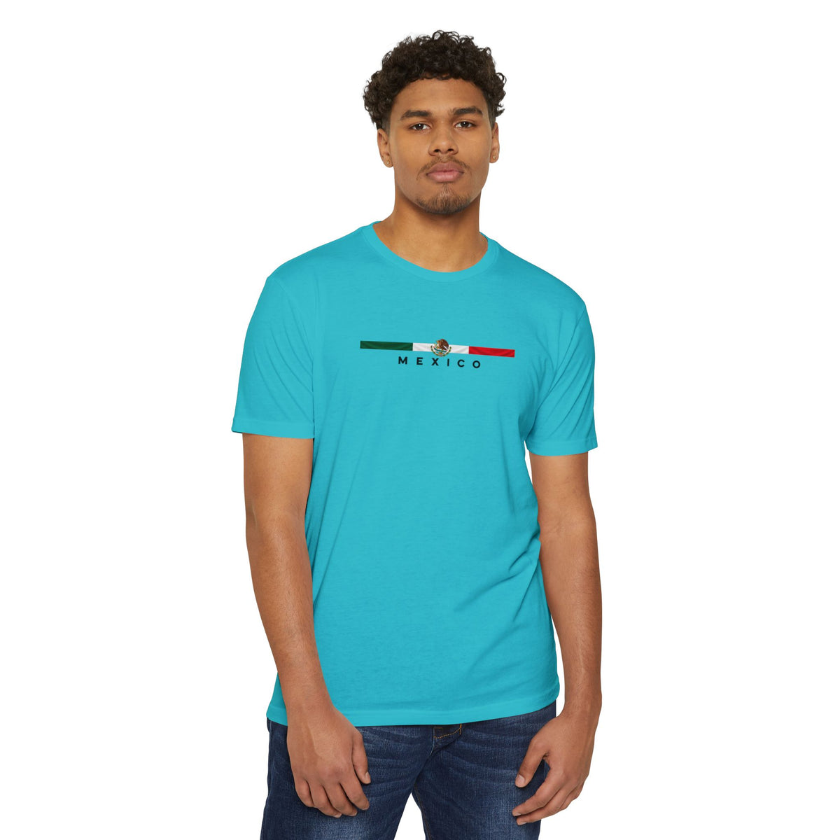 Mexico Flag Stripe T‑Shirt — Minimal Mexican Pride Tee