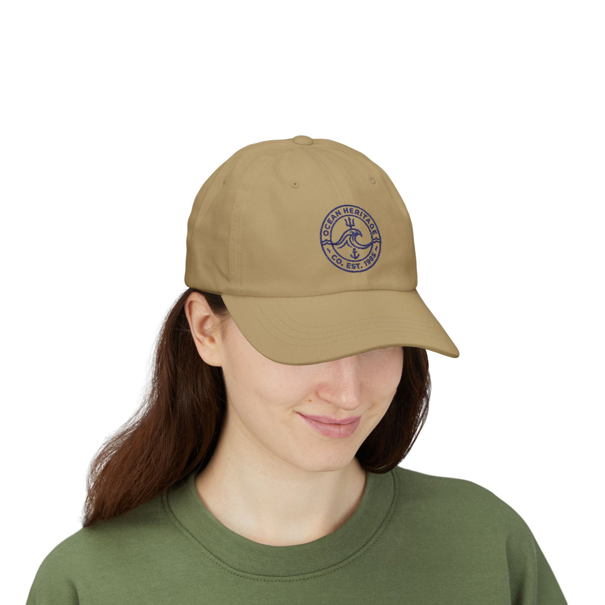 Ocean Heritage wave logo Cap | embroidered nautical dad hat