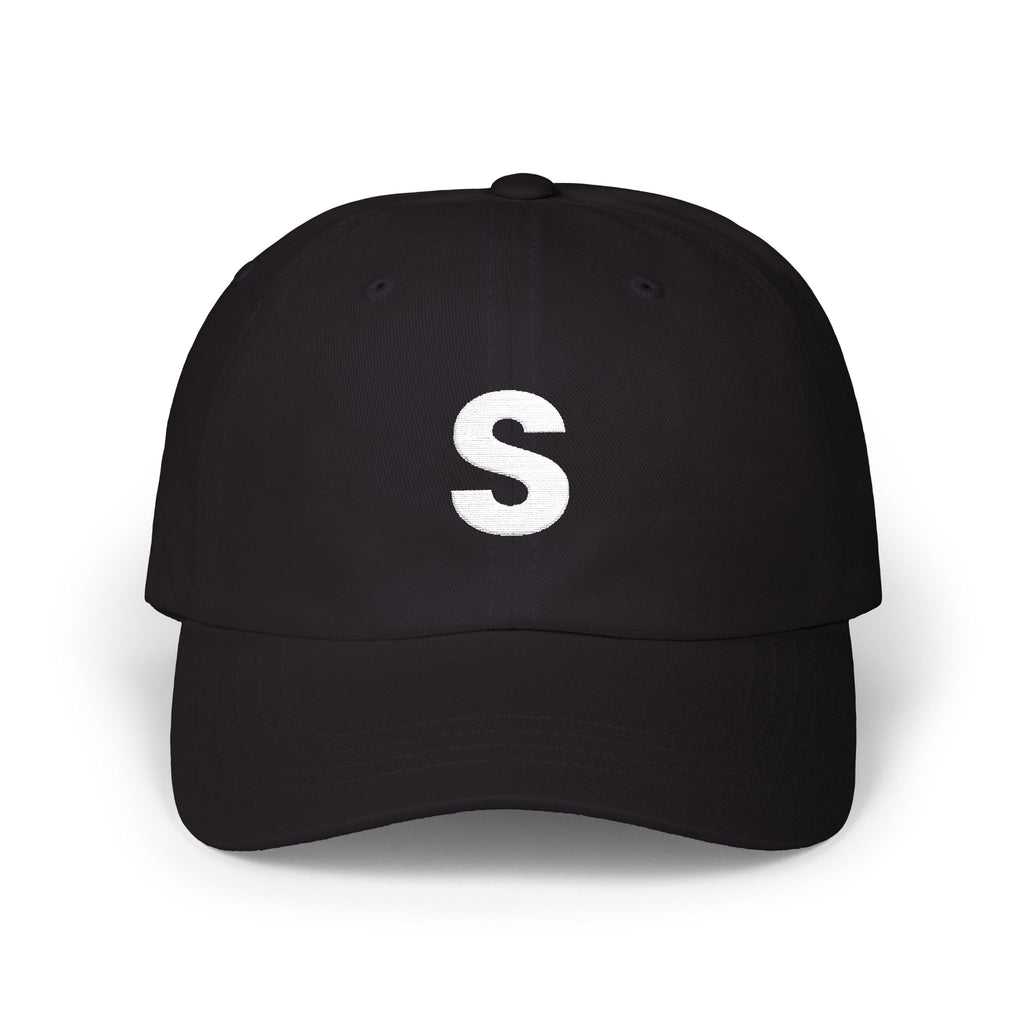Distressed Letter S Dad Cap | Embroidered Initial Baseball Hat