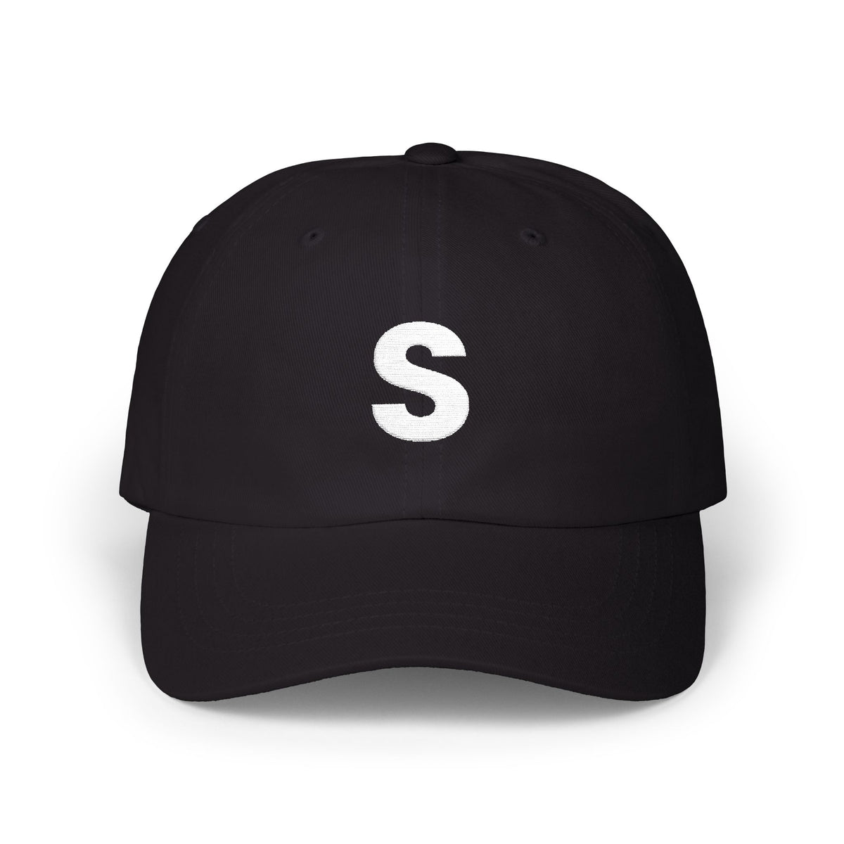 Distressed Letter S Dad Cap | Embroidered Initial Baseball Hat