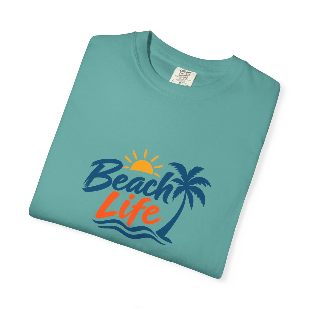 Beach Life T-Shirt — Palm Tree Sunset Graphic Tee