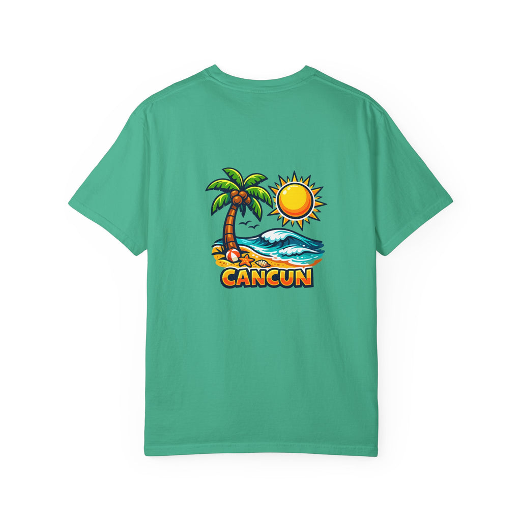 Cancun Palm Beach T-Shirt — Tropical Vacation Souvenir Tee
