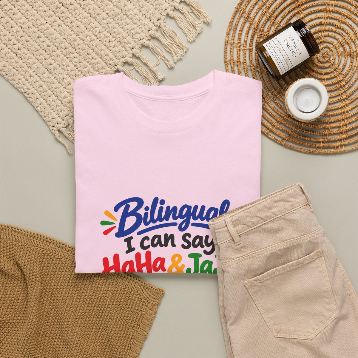 Bilingual I Can Say Haha & Jaja T-Shirt | Funny Language Humor Tee