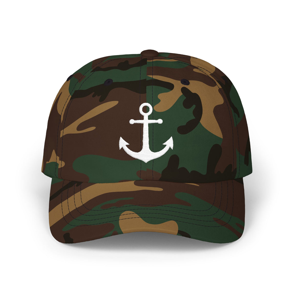 Camouflage Anchor Dad Cap