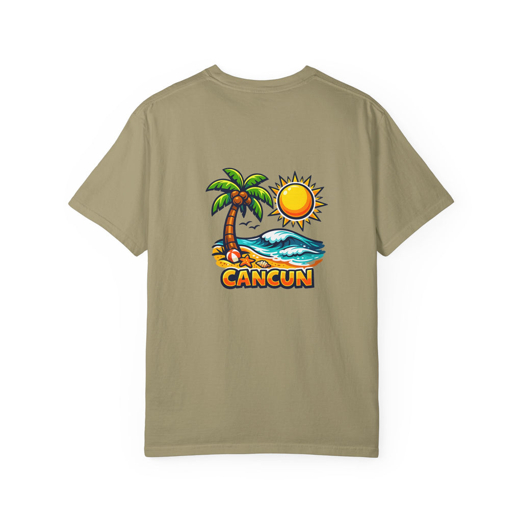 Cancun Palm Beach T-Shirt — Tropical Vacation Souvenir Tee