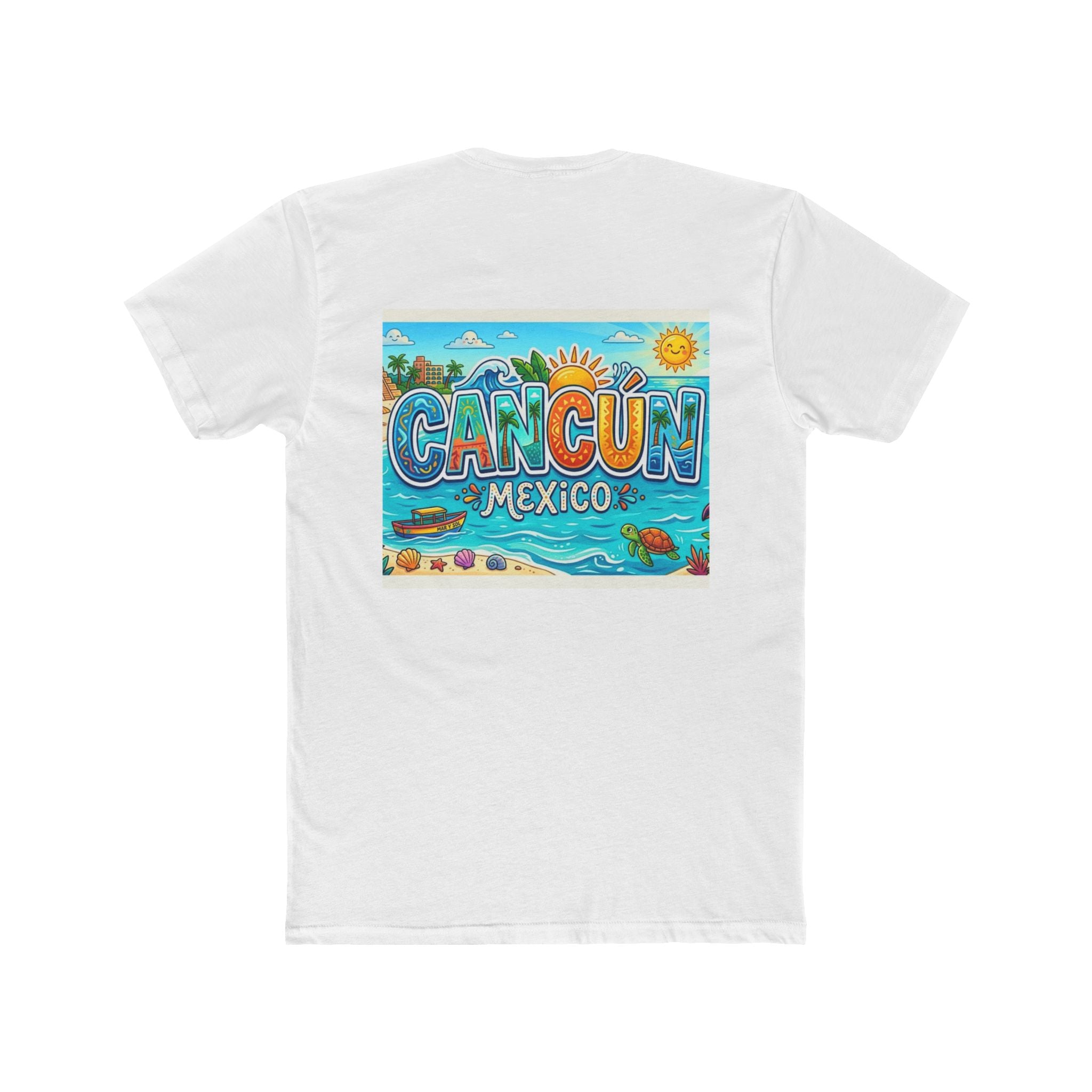 Cancún Mexico Beach Postcard Tee | Vacation Souvenir T-Shirt