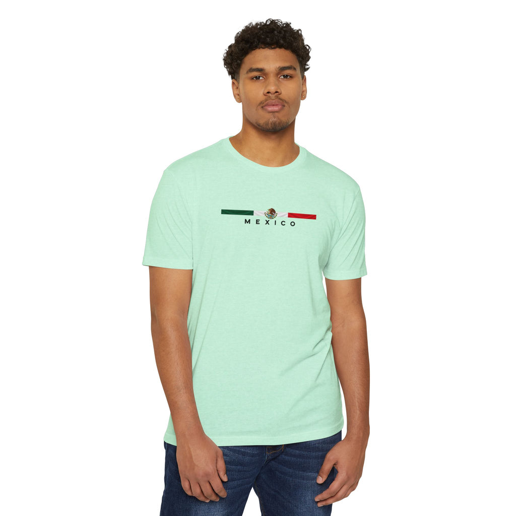 Mexico Flag Stripe T‑Shirt — Minimal Mexican Pride Tee