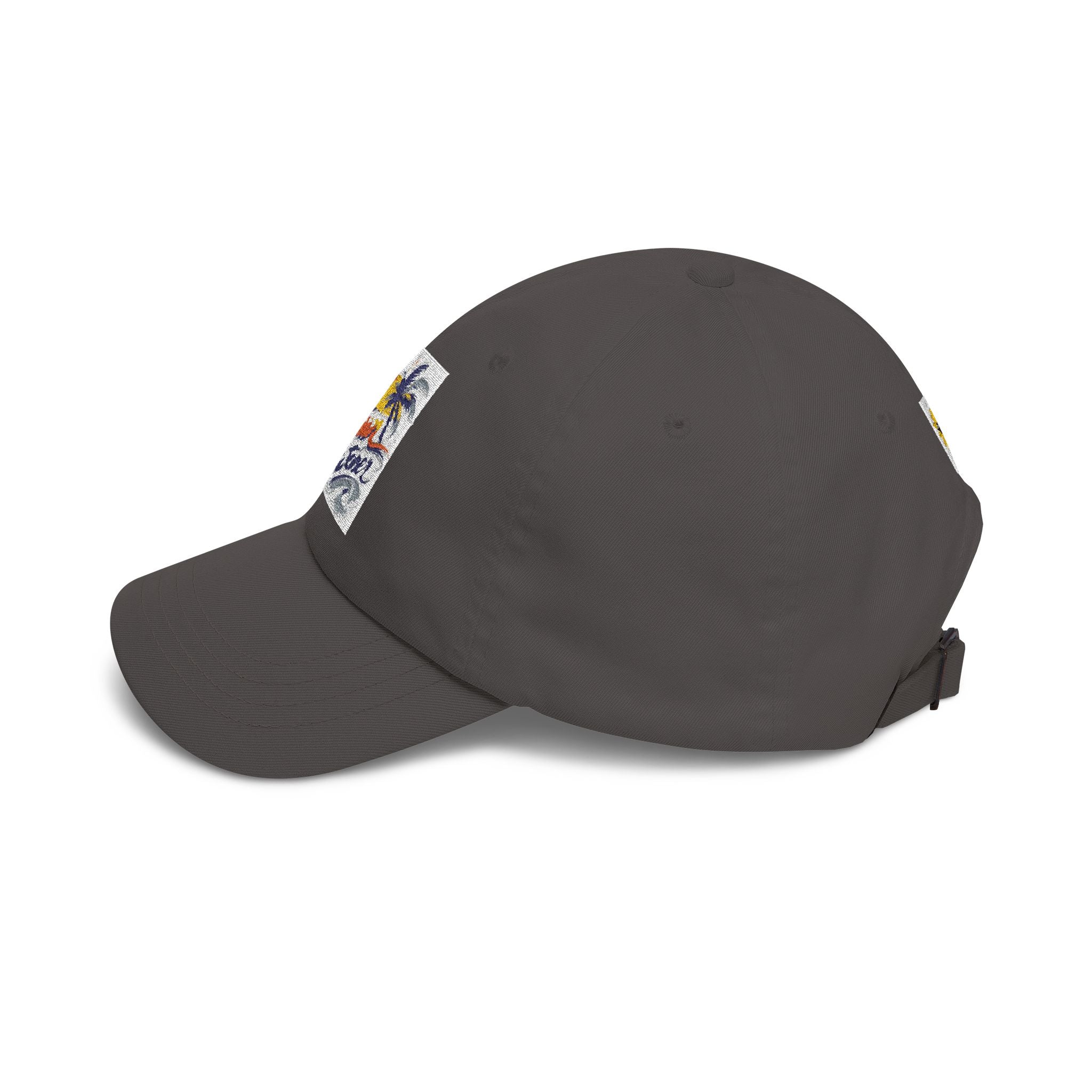 Sun Catcher logo Dad Cap | Tropical Palm Sunset embroidered hat