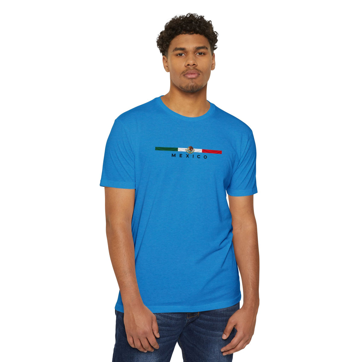 Mexico Flag Stripe T‑Shirt — Minimal Mexican Pride Tee