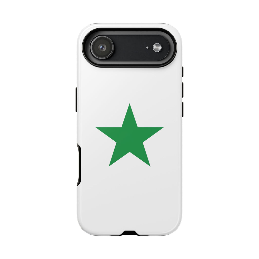 Tough Phone Case — Minimal Green Star Protective Cover