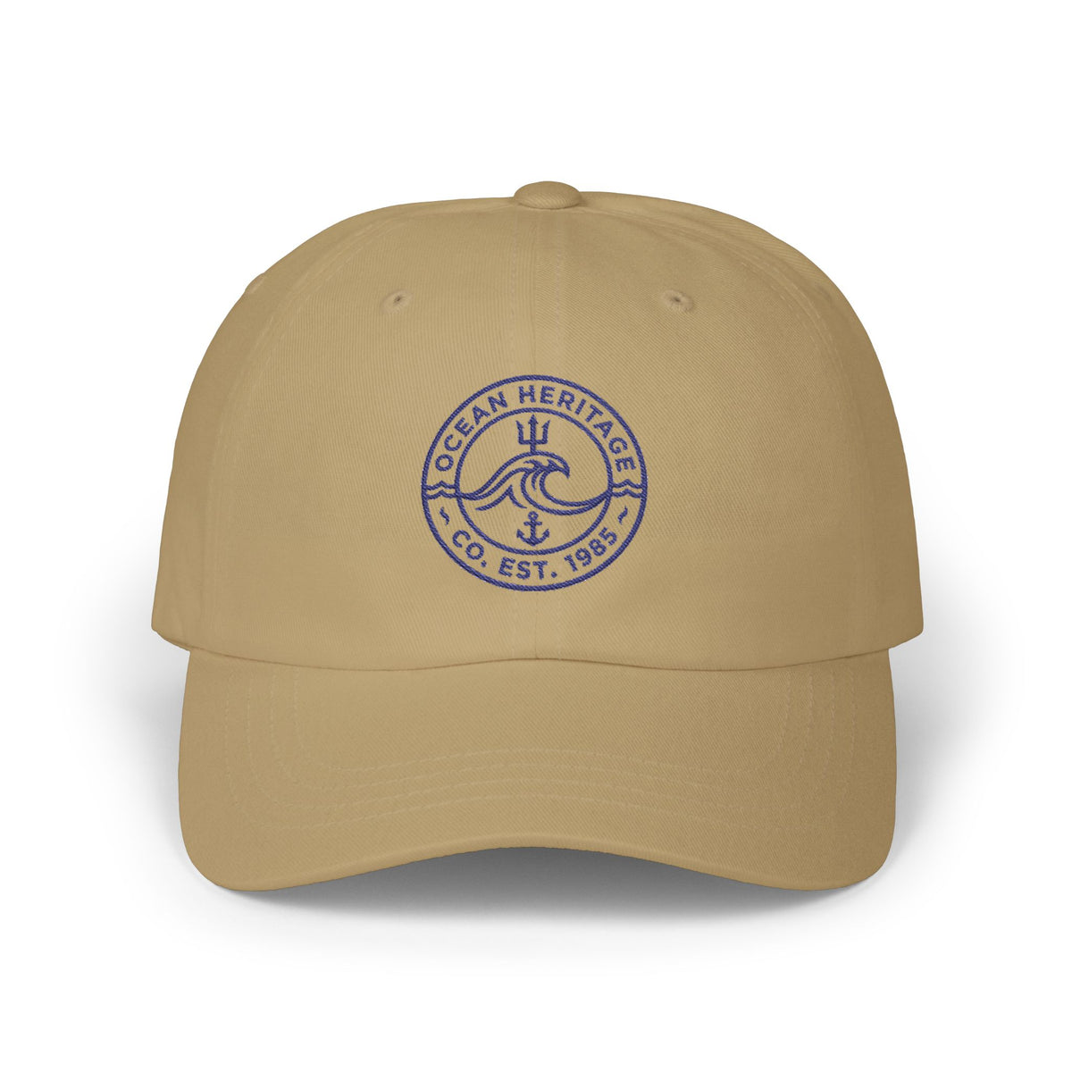 Ocean Heritage wave logo Cap | embroidered nautical dad hat