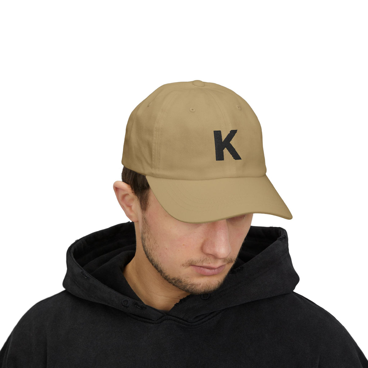 Black Letter K Embroidered Cap