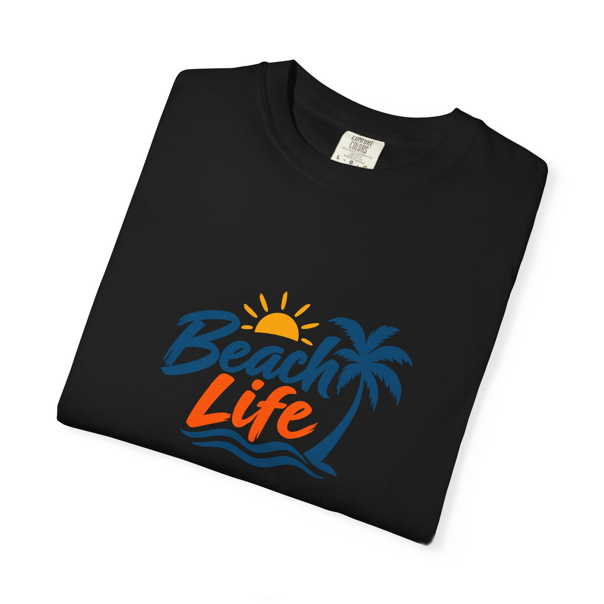 Beach Life T-Shirt — Palm Tree Sunset Graphic Tee