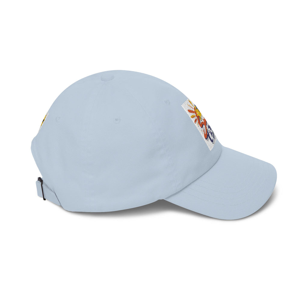 Sun Catcher logo Dad Cap | Tropical Palm Sunset embroidered hat