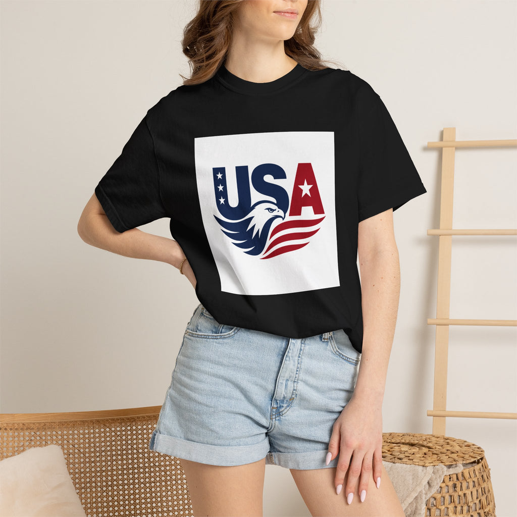 USA Eagle Graphic T-Shirt | Patriotic American Flag Design