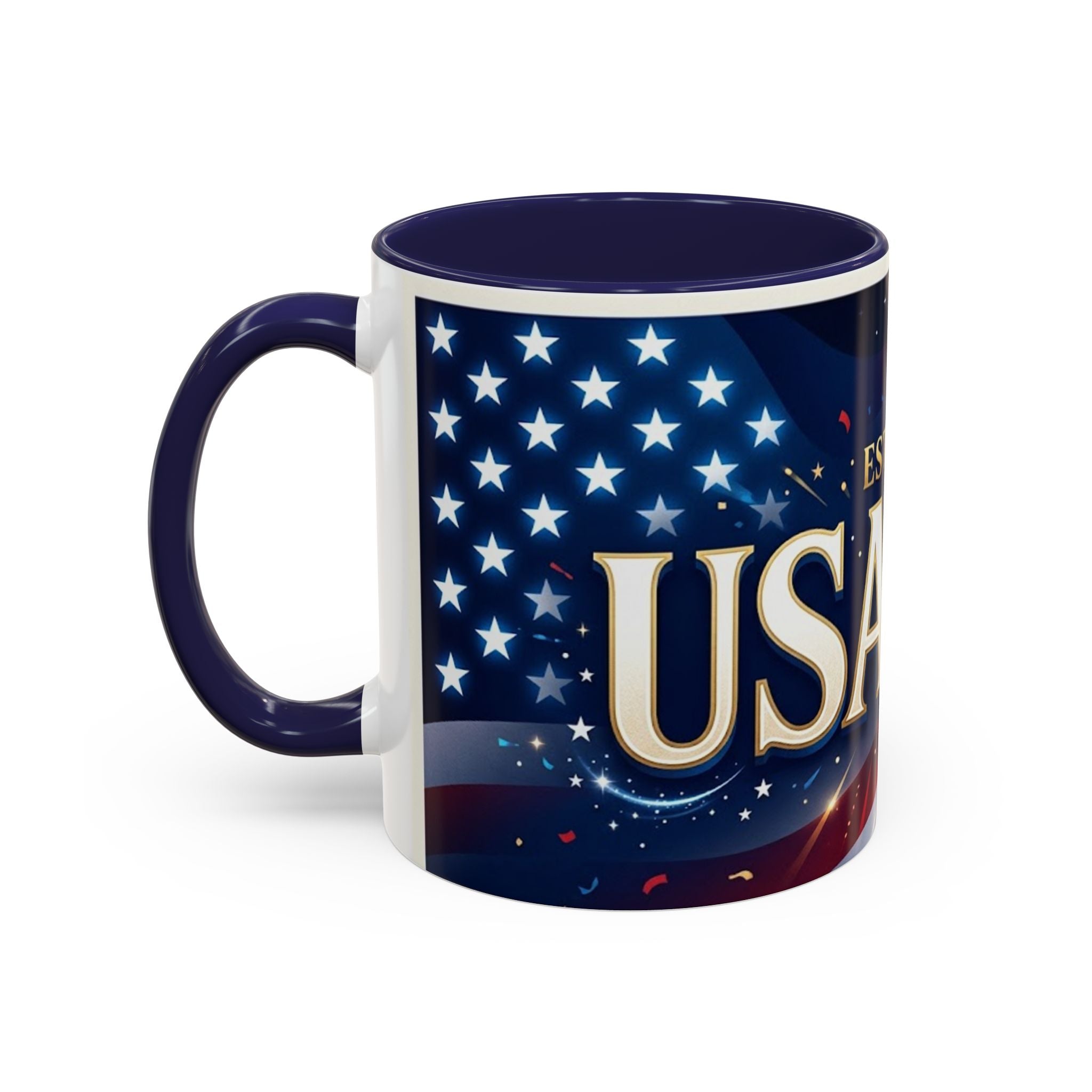 USA 250 Anniversary Coffee Mug | Flag Accent 11oz 15oz