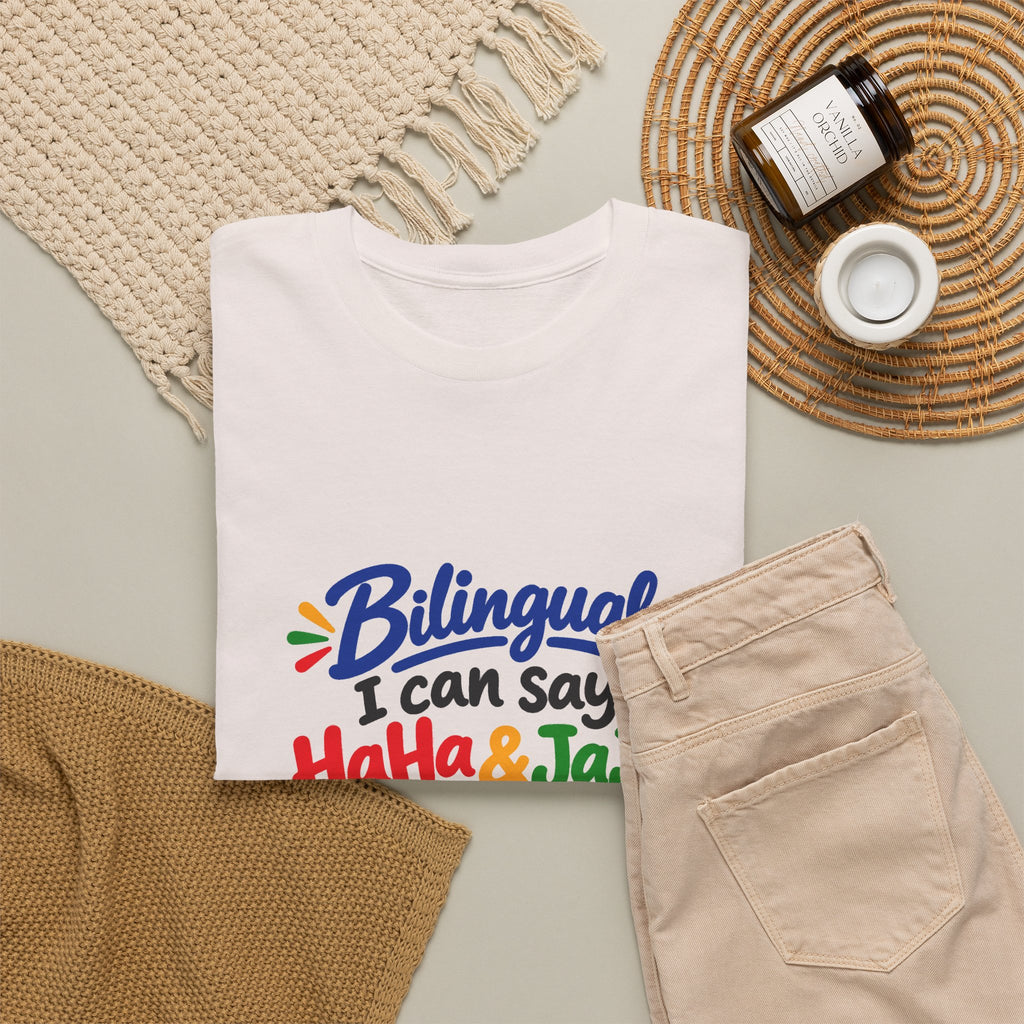 Bilingual I Can Say Haha & Jaja T-Shirt | Funny Language Humor Tee